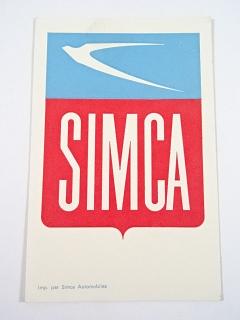 Simca - pohlednice - Carte Postale