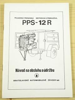 PPS-12 R - pojazdná prenosná motorová striekačka - návod na obsluhu a údržbu - BAZ Bratislava