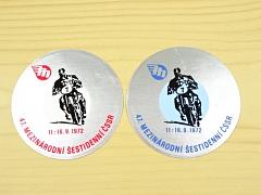 47. Mezinárodní šestidenní ČSSR - 11. - 16. 9. 1972 - samolepka - Mototechna - JAWA, ČZ