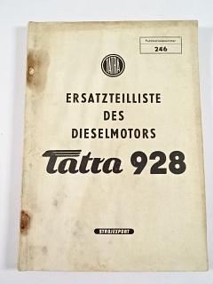 Tatra 928 - Ersatzteilliste des Dieselmotors - 1963 - Tatra 138