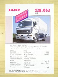 Liaz 230.053 - valník - prospekt