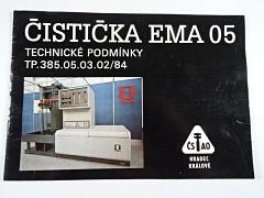 Čistička EMA 05 - technické podmínky - ČSAO Hradec Králové - 1984