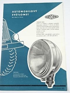 Autopal - automobilový světlomet průměr 170 mm - prospekt