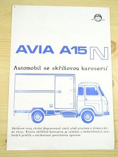 Avia A 15 n - automobil se skříňovou karoserií - prospekt