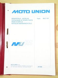 Moto Union - MU 125 Dandy - MJC 125 - katalog náhradních dílů - 1998