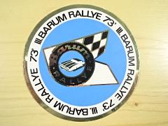 III. Barum Rallye 1973 - samolepka
