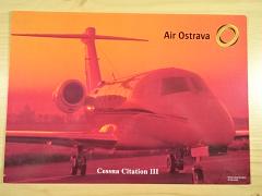 Air Ostrava - Cessna Citation III - leták