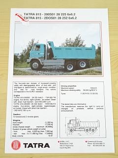Tatra 815 - 200S01 28 225 6x6.2 - Tatra 815 - 2DOS01 28 252 6x6.2 - třínápravový sklápěč - prospekt