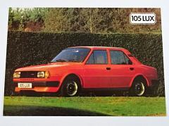 Škoda 105 LUX - 1984 - prospekt - Skoda Great Britain