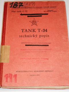 Tank T-34 - technický popis - 1954