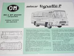 OM - Fiat - autocar Tigratto P - prospekt - 1964