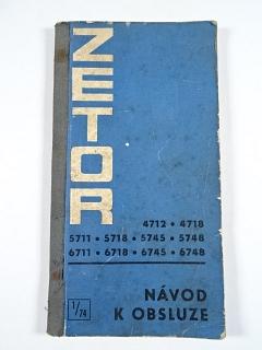 Zetor - návod k obsluze - 1974