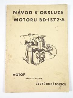Motor BD - 1 S 72 - A - popis, obsluha a provoz - 1969