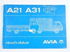 Avia A 21, A 31 s pětistupňovou převodovkou 5P20 - návod k obsluze - 1984