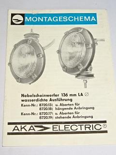 AKA Electric - Nebelscheinwerfer 136 mm LA wasserdichte Austührung - prospekt