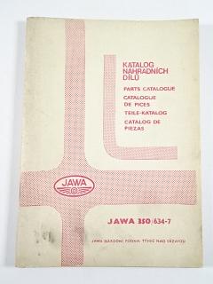 JAWA 350/634-7 - 1982 - katalog náhradních dílů