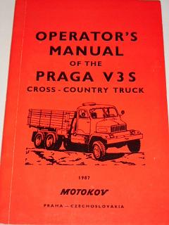 Praga V3S - Operator's manual - 1987 - Motokov