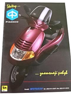 Piaggio - skútry - prospekt - Motokov