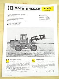 Caterpillar IT 28 Toolcarrier - prospekt - 1984