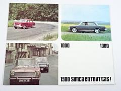 Simca 1000, 1300, 1500 - prospekt