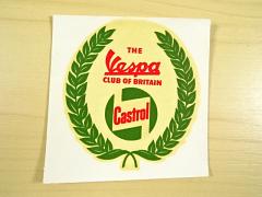 The Vespa Club of Britain - Castrol - obtisk