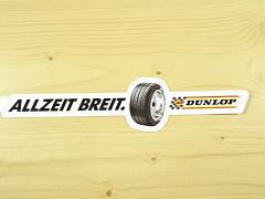 Dunlop - Allzeit Breit - samolepka