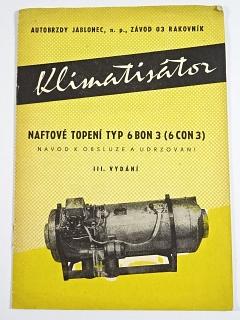 PAL - naftové topení 6 BON 3 (6 CON 3) - návod k obsluze - 1968