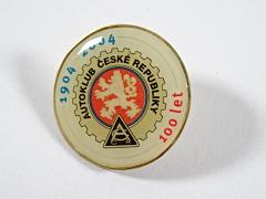 Autoklub České republiky - 1904 - 2004 - 100 let - odznak