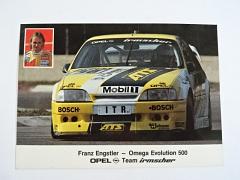Franz Engstler - Omega Evolution 500 - Opel Team Irmscher - pohlednice