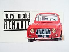 Renault - nový model 1962 - prospekt