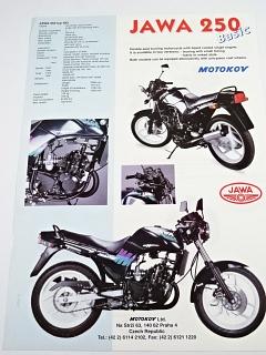 JAWA 250/593 Lux, Basic - prospekt - Motokov