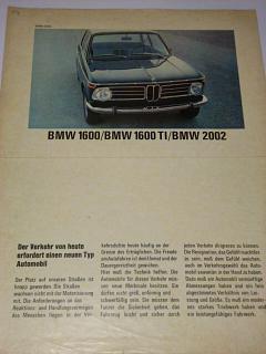 BMW 1600, 1600 TI, 2002 - 1968 - prospekt