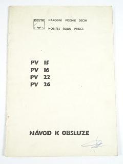 Desta - návod k obsluze a montáži prodloužených vidlí PV 15, PV 16, PV 22, PV 26 - 1980