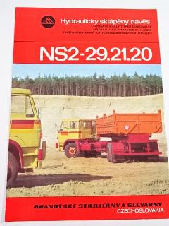 BSS - NS2-29.21.20 - hydraulicky sklápěný návěs - prospekt - Liaz - Motokov