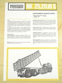 BSS - NK 25.20.18 S - kontejnerový sklápěcí návěs - prospekt - 1970 - Tatra...