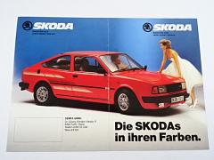Škoda - Die SKODAs in ihren Farben - vzorník barev - prospekt - SEMEX GMBH