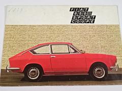 Fiat 850 sport coupé - prospekt - 1968