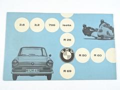 BMW - 2,6 - 3,2 - 700 - Isetta - R 26 - R 69 - R 50 - R 60 - 1960 - prospekt