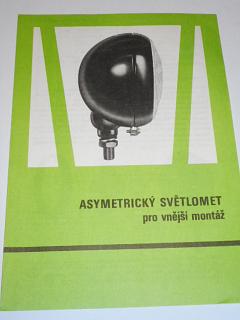 Autopal - asymetrický světlomet pro vnější montáž - prospekt