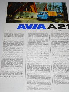 Avia A 21 - valník - prospekt - Motokov