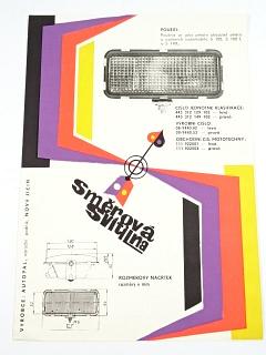 Autopal - směrová svítilna - Škoda 100, 100 L, 110 L - 1970