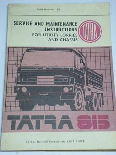 Tatra 815 - Service and maintenance instructions - 1982