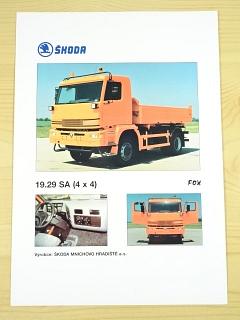 Škoda 19.29 SA 4 x 4 FOX - prospekt - 2000 - Škoda Mnichovo Hradiště