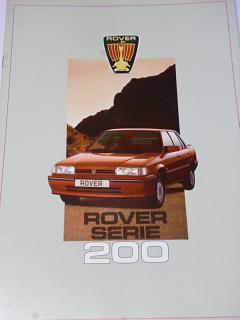 Rover serie 200 - prospekt - 1986