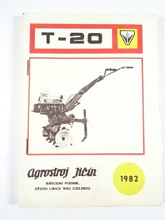 Úplná převodová skříň T-20 - návod k obsluze - seznam dílců - 1982 - Terra