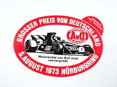 Grosser Preis von Deutschland - 5. August 1973 - Nürburgring - samolepka
