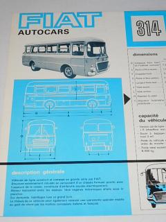 Fiat autocars 314 - prospekt - 1965