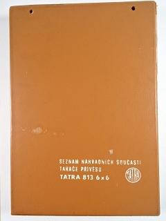 Tatra 813 6 x 6 - seznam náhradních součástí tahače přívěsu - 1975
