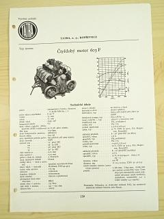 Tatra - čtyřdobý motor 603 F - katalogový list - 1960 - Tatra 603