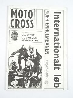 Motocross - Internationalt løb - Sophienholmbanen - 31. 8. 1969 - program